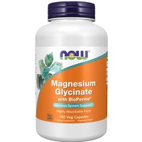 Magnesium Glycinate with BioPerine, 180 Veg Capsules, NOW Foods