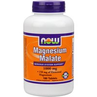Magnesium Malate 1000mg Vegetarian 180 Tabs, NOW Foods