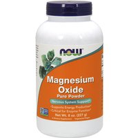 Magnesium Oxide Powder 8 oz, NOW Foods
