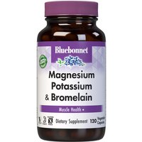 Magnesium Potassium Plus Bromelain, 120 Vcaps, Bluebonnet Nutrition