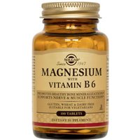 Magnesium with Vitamin B-6, 250 Tablets, Solgar