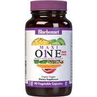 Maxi One Whole Food-Based Multiple, Iron Free, 90 Vegetable Capsules, Bluebonnet Nutrition