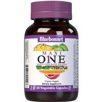 Maxi One Whole Food-Based Multiple, With Iron, 30 Vegetable Capsules, Bluebonnet Nutrition