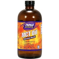 MCT Oil Liquid - Chocolate Mocha Flavor, 16 oz, NOW Foods