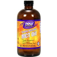 MCT Oil Liquid - Vanilla Hazelnut, 16 oz, NOW Foods