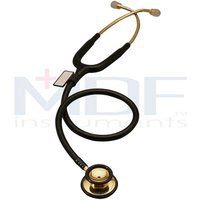 MD One Stainless Steel Dual Head Stethoscope 22k Gold, Model 777K, MDF Instruments