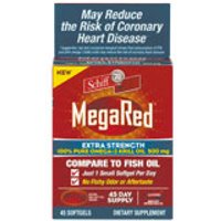 MegaRed Extra Strength (Mega Red), 45 Softgels, Schiff
