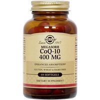 Megasorb CoQ-10 400 mg (Coenzyme Q-10), 60 Softgels, Solgar