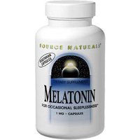 Melatonin 1 mg Veg Caps, 100 Vegetarian Capsules, Source Naturals