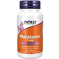 Melatonin 1 mg, Healthy Sleep Cycle, 100 Tablets, NOW Foods