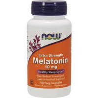 Melatonin 10 mg Extra Strength, 100 Veg Capsules, NOW Foods