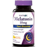 Melatonin 10 mg Fast Dissolve - Citrus Punch, Value Size, 100 Tablets, Natrol