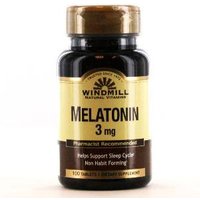 Melatonin 3 mg, 100 Tablets, Windmill Health Products