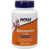 Melatonin 3 mg, Value Size, 180 Capsules, NOW Foods