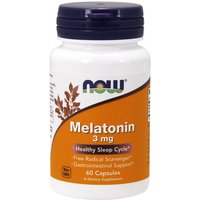 Melatonin 3 mg, 60 Capsules, NOW Foods