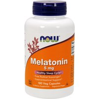 Melatonin 5 mg, Value Size, 180 Vegetarian Capsules, NOW Foods