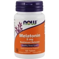 Melatonin 5 mg Sustained Release, 120 Tablets, NOW Foods