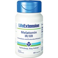 Melatonin IR/XR 1.5 mg, All-Night Support, 60 Capsules, Life Extension