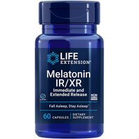 Melatonin IR/XR 1.5 mg, All-Night Support, 60 Capsules, Life Extension