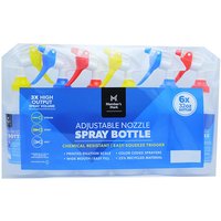 Members Mark Professional Wide Mouth Adjustable Nozzle Spray Bottles, 32 oz x 6 pc