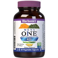 Mens One 40+ Whole Food-Based Multiple, 30 Vegetable Capsules, Bluebonnet Nutrition