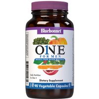 Mens One Whole Food Based Multiple, Value Size, 90 Vegetable Capsules, Bluebonnet Nutrition
