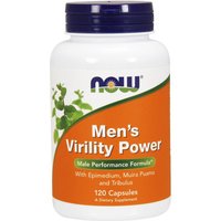 Mens Virility Power, Value Size, 120 Capsules, NOW Foods