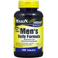 Mens Daily Formula, Mutivitamin & Multimineral Supplement, 100 Tablets, Mason Natural