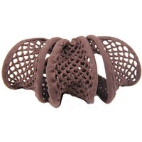 Mesh Hair Elastic - Yarrow - Brown, 3 ct Per Card, DiPrima Beauty