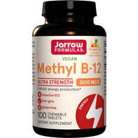 Methyl B-12, Methylcobalamin 2500 mcg - Tropical, 100 Vegetarian Lozenges, Jarrow Formulas