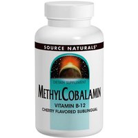 Methylcobalamin Vitamin B-12 Fast Melt, 5 mg, 30 Tablets, Source Naturals