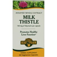 Milk Thistle 140 mg, 60 Vegetarian Capsules, Herb Pharm