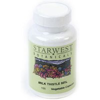 Milk Thistle Herb 80% Standardized Extract 150 mg 60 Caps, StarWest Botanicals