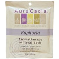 Mineral Bath Euphoria, Aromatherapy Mineral Bath Salt, 2.5 oz Packet, Aura Cacia