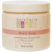 Mineral Bath Heart Song, Aromatherapy Mineral Bath Salt, 16 oz jar from Aura Cacia