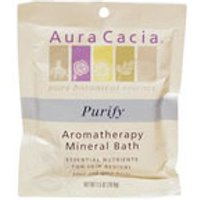 Mineral Bath Purify, Aromatherapy Mineral Bath Salt, 2.5 oz Packet, Aura Cacia