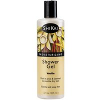 Moisturizing Shower Gel, Vanilla, 12 oz, ShiKai
