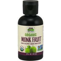 Monk Fruit Liquid, Organic Liquid Sweetener Zero-Calorie, 2 oz, NOW Foods