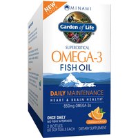 Minami Omega-3 Fish Oil Family Pack, Orange Flavor, 60+60 Softgels, Garden of Life
