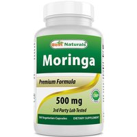 Moringa 500 mg, 180 Vegetarian Capsules, Best Naturals