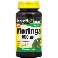 Moringa 500 mg, 60 Capsules, Mason Natural