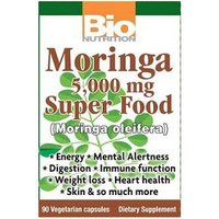 Moringa Super Food, Value Size, 90 Vegetarian Capsules, Bio Nutrition Inc.