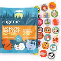 Mosquito Repellent Patches - Animal Friends, 90 Patches, Cliganic