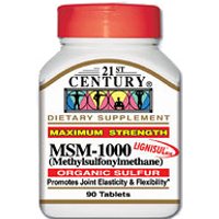 MSM 1000 mg 90 Tablets, 21st Century Health Care