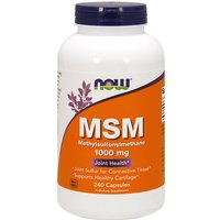 MSM (Methylsulphonylmethane) 1000 mg, Value Size, 240 Veg Capsules, NOW Foods