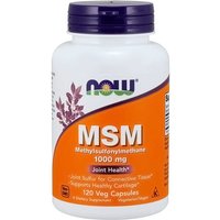 MSM (Methylsulphonylmethane) 1000 mg, 120 Veg Capsules, NOW Foods