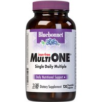 Multi One Formula, Single Daily Multivitamin & Multimineral, Iron Free, 120 Vegetable Capsules, Bluebonnet Nutrition