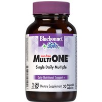 Multi One Formula, Single Daily Multivitamin & Multimineral, Iron Free, 30 Vegetable Capsules, Bluebonnet Nutrition