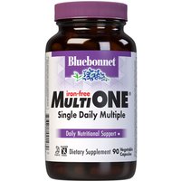 Multi One Formula, Single Daily Multivitamin & Multimineral, Iron Free, 90 Vegetable Capsules, Bluebonnet Nutrition