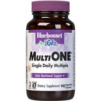 Multi One Formula, Single Daily Multivitamin & Multimineral, With Iron, 90 Vegetable Capsules, Bluebonnet Nutrition